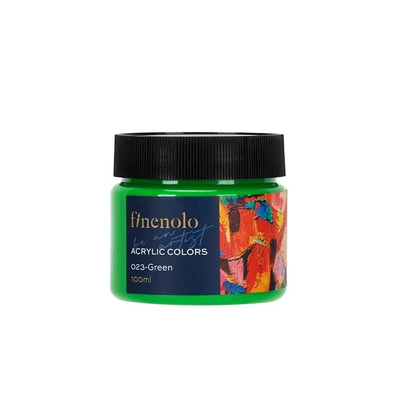 Deli Acrylic paint Finenolo, jar, 100 ml, light green