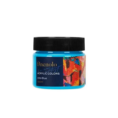 Deli Acrylic paint Finenolo, jar, 100 ml, blue