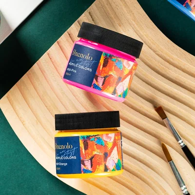 Deli Acrylic paint Finenolo, jar, 100 ml, blue