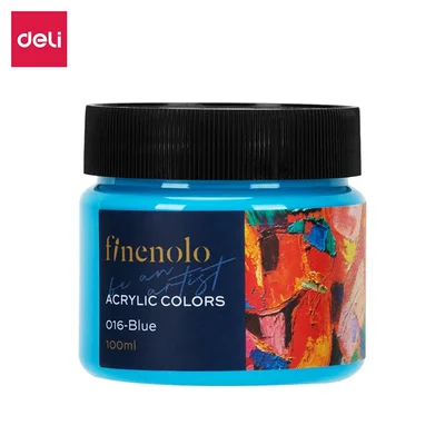 Deli Acrylic paint Finenolo, jar, 100 ml, blue