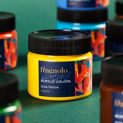 Deli Acrylic paint Finenolo, jar, 100 ml, blue
