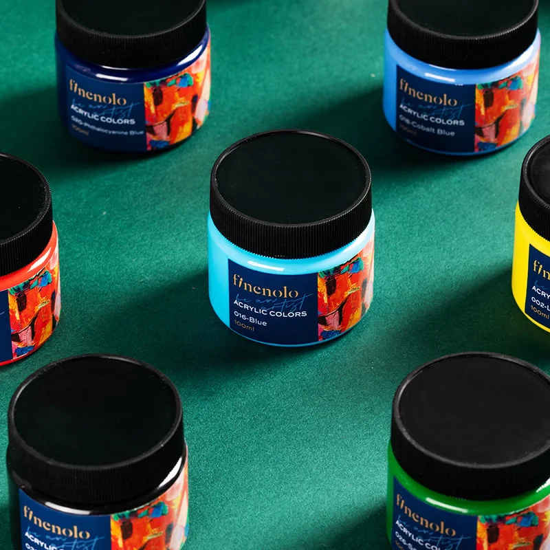 Deli Acrylic paint Finenolo, jar, 100 ml, dark blue