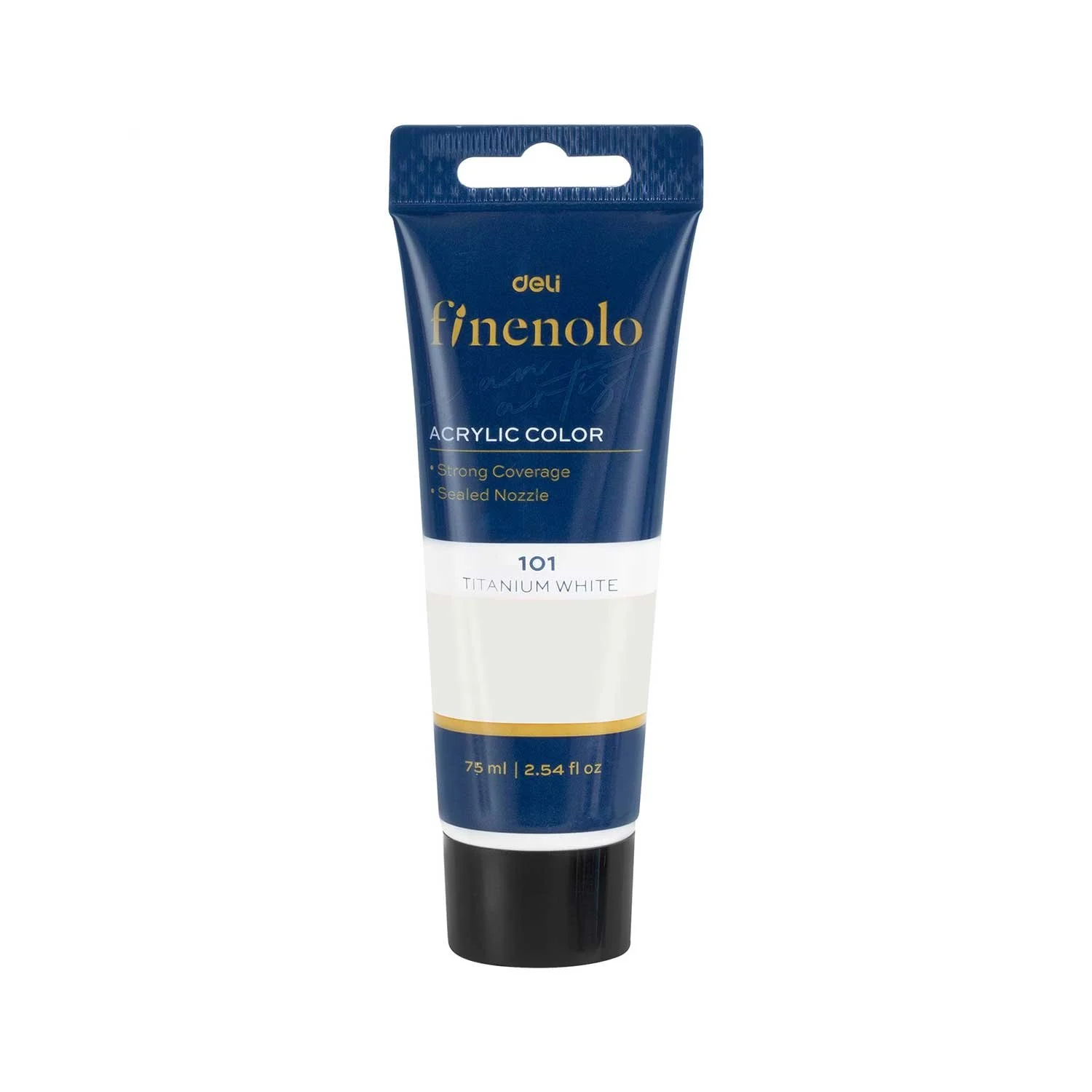 Deli Acrylic Paint Finenolo, tube, 75 ml, white