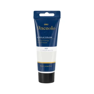 Deli Acrylic Paint Finenolo, tube, 75 ml, white