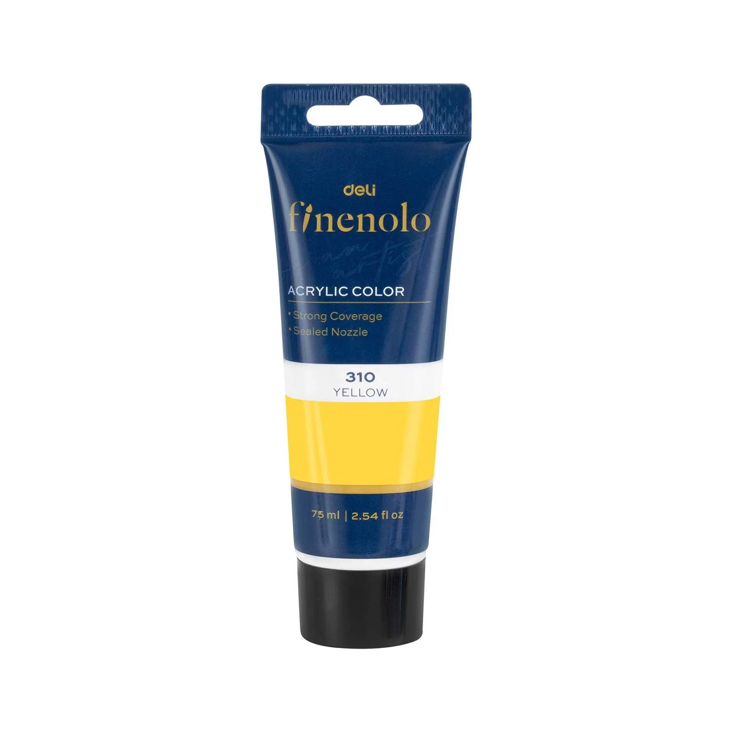 Deli Acrylic paint Finenolo, tube, 75 ml, yellow