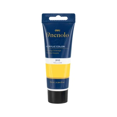 Deli Acrylic paint Finenolo, tube, 75 ml, yellow