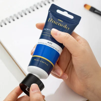 Deli Acrylic paint Finenolo, tube, 75 ml, yellow