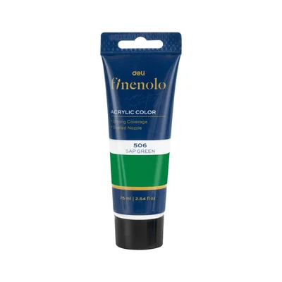 Deli Acrylic paint Finenolo, tube, 75 ml, green