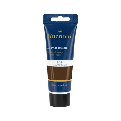 Deli Acrylic Paint Finenolo, tube, 75 ml, brown