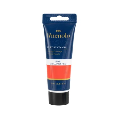 Deli Acrylic paint Finenolo, tube, 75 ml, deep red