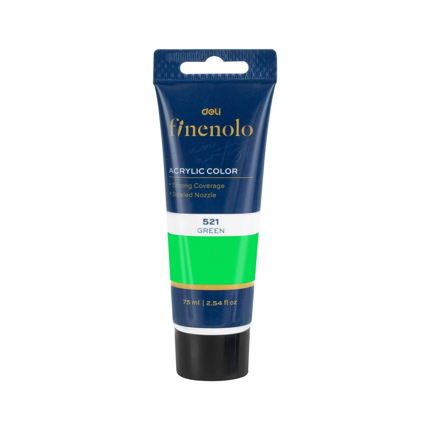 Deli Acrylic paint Finenolo, in tube, 75 ml, light green