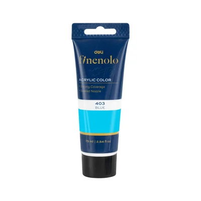 Deli Acrylic paint Finenolo, in tube, 75 ml, blue