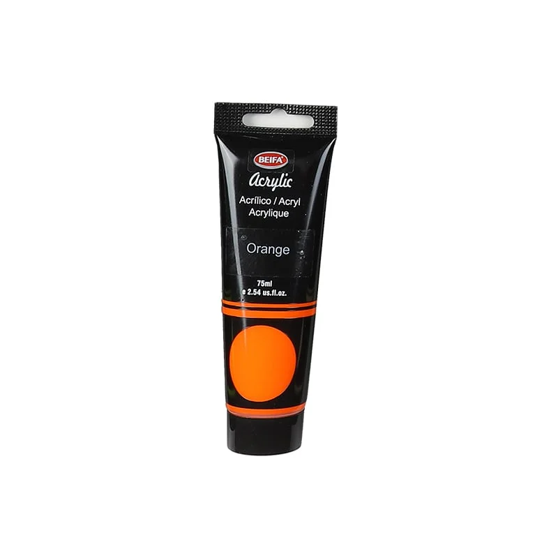 Beifa Acrylic paint, tube, 75 ml, orange