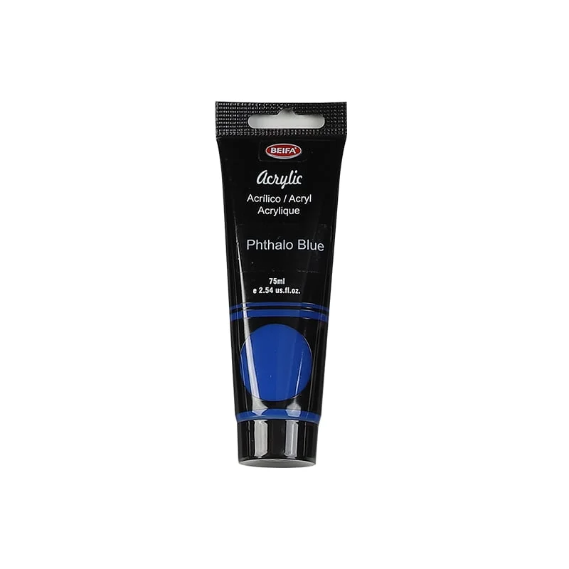 Beifa Acrylic paint, tube, 75 ml, light blue