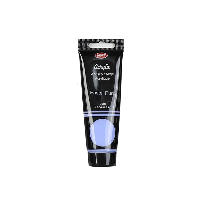 Beifa Acrylic paint, in tube, 75 ml, pastel purple