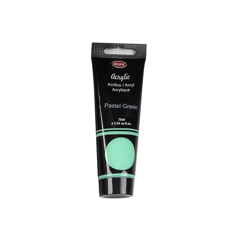 Beifa Acrylic paint, in tube, 75 ml, pastel green