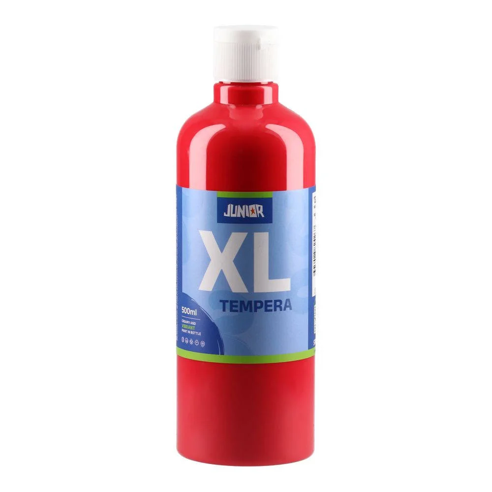 Junior Brillio Tempera Paint, 500 ml, red