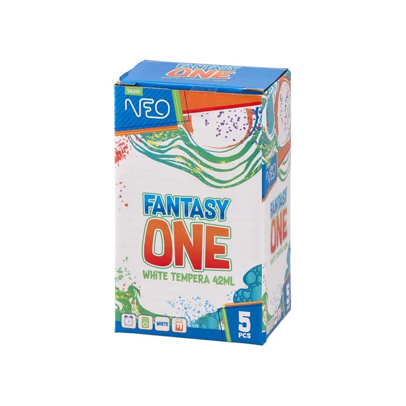 Sazio Fantasy One Tempera Paint, 42 ml, white