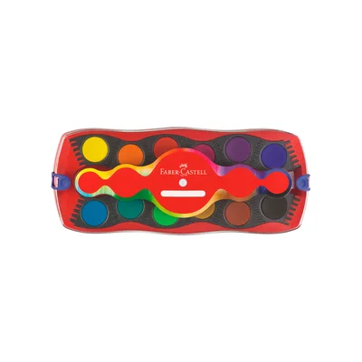 Faber-Castell Watercolours Connector, 12 Colours, Red Palette