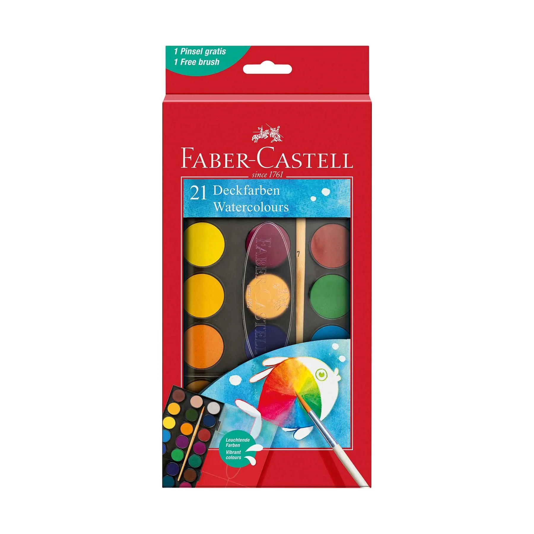 Faber-Castell Watercolors, 21 colors