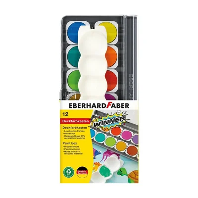 Eberhard Faber Watercolors Winner, with palette, 12 colors