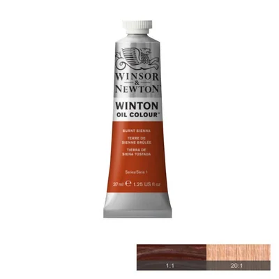 Winton Oil paint, Burnt Sienna, 37 ml