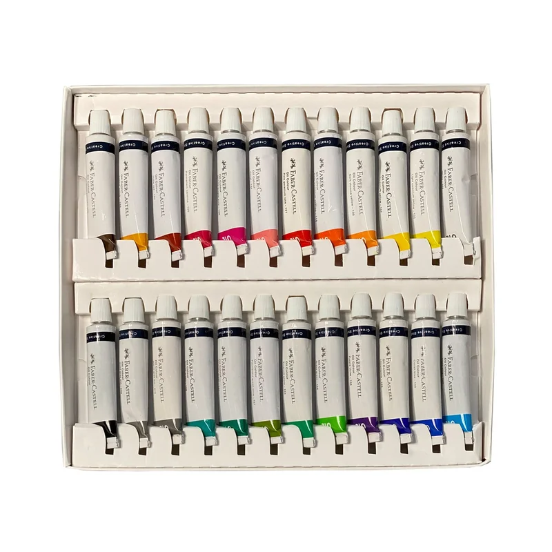 Faber-Castell Oil Paints, tubes, 24 colours, 9 ml