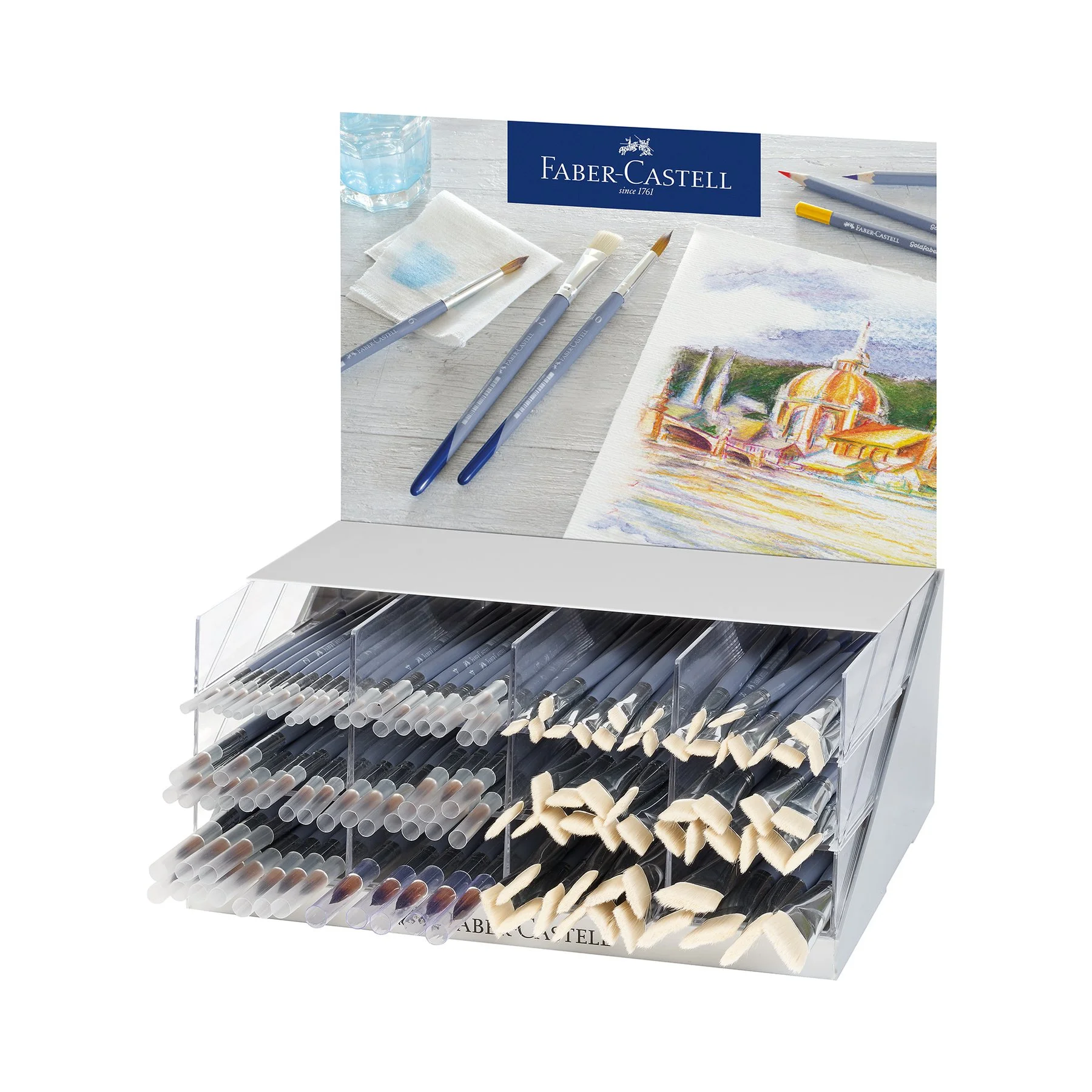 Faber-Castell Display for brushes, mix, 110 pcs