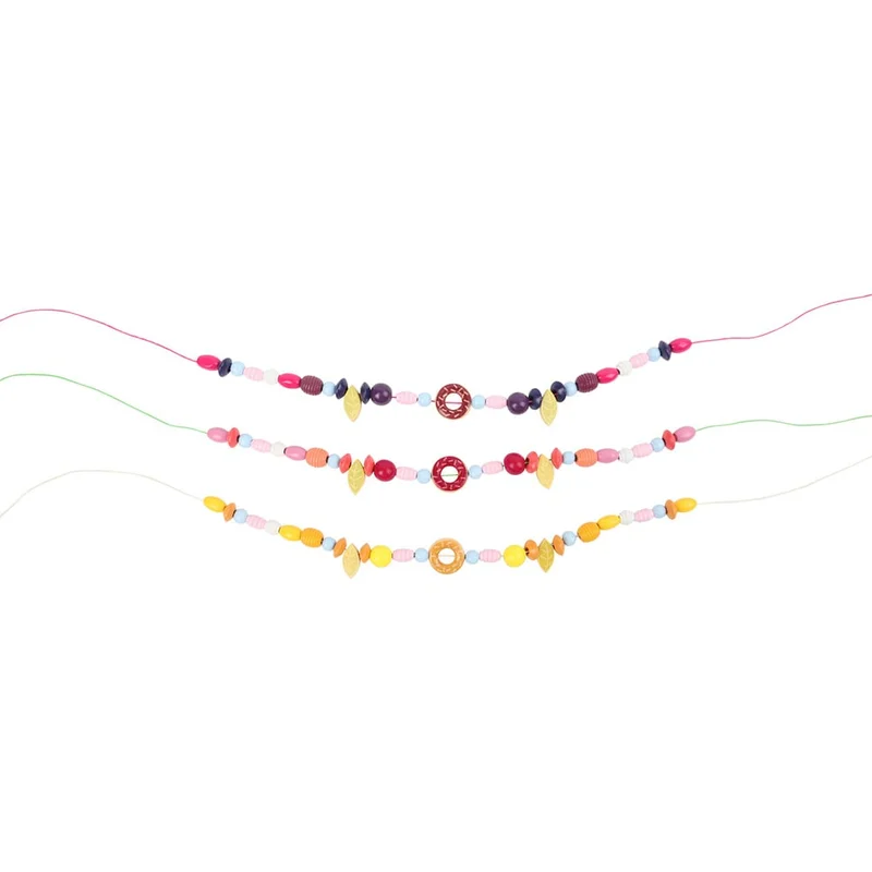 Small Foot Beads for stringing, cupcake shape, 9 pieces in display