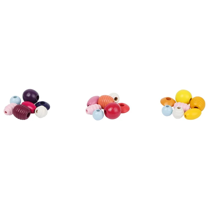Small Foot Beads for stringing, cupcake shape, 9 pieces in display