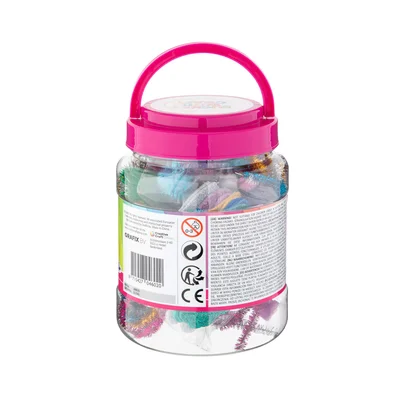 Moxy Bucket with craft materials, pink
