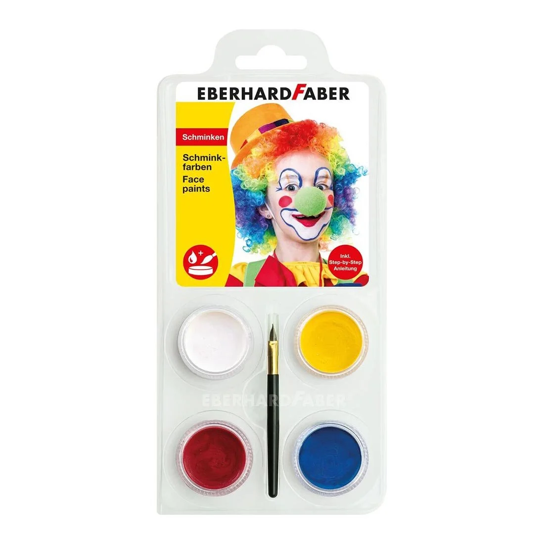 Eberhard Faber Face paint Clown, 4 colors