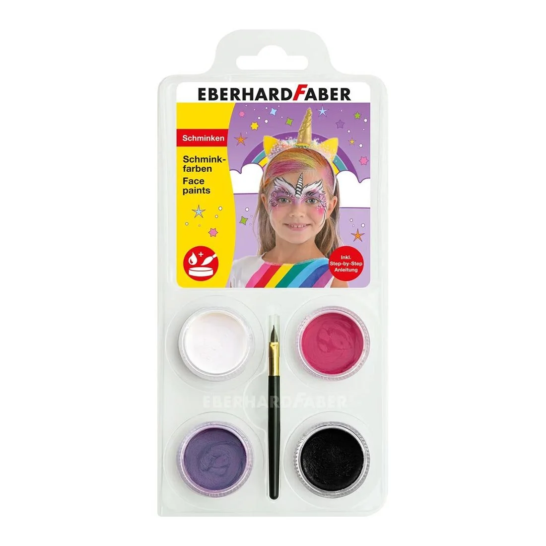 Eberhard Faber Face Paint Unicorn, 4 colors