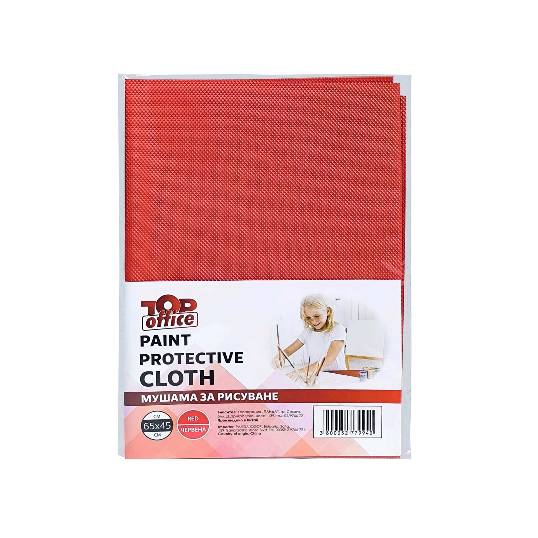 Top Office Painting apron, red