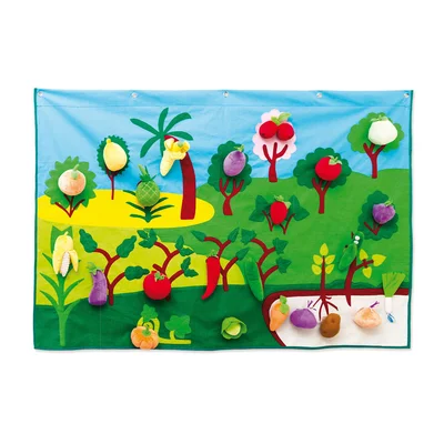 Nowa Szkola Wall canvas, fruits and vegetables, 100 x 150 cm