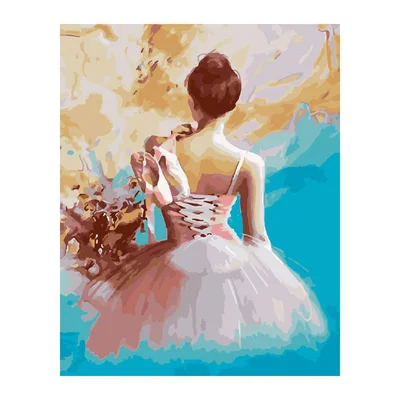 Foska Painting by numbers kit Ballerina, 40 x 50 cm