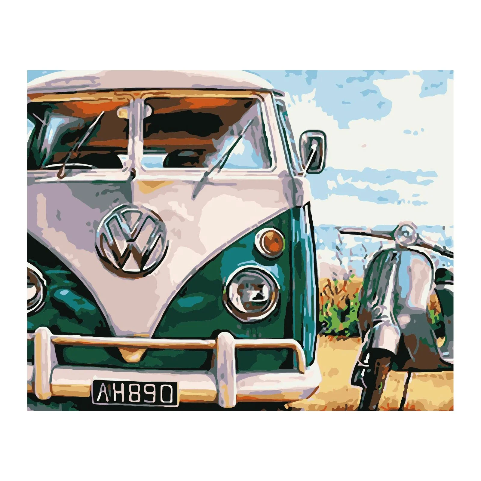 Foska Paint by numbers kit Summer, 40 x 50 cm