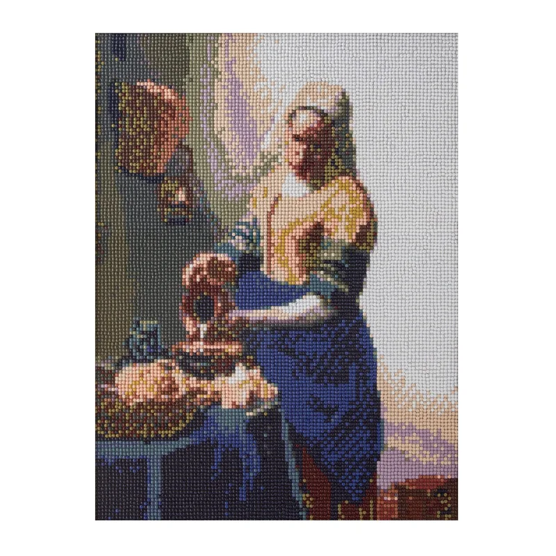 Craft ID Bead painting - Milkmaid, 40 x 50 cm