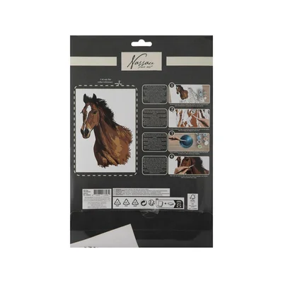 Nassau Paint by Numbers on cardboard – Horse, 33.5 x 23.8 cm