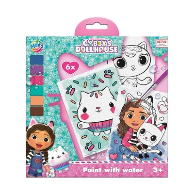 Moxy Water drawing Gabby’s Dollhouse