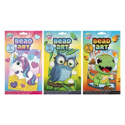 Moxy Bead Colouring, A5, assorted, 48 pcs