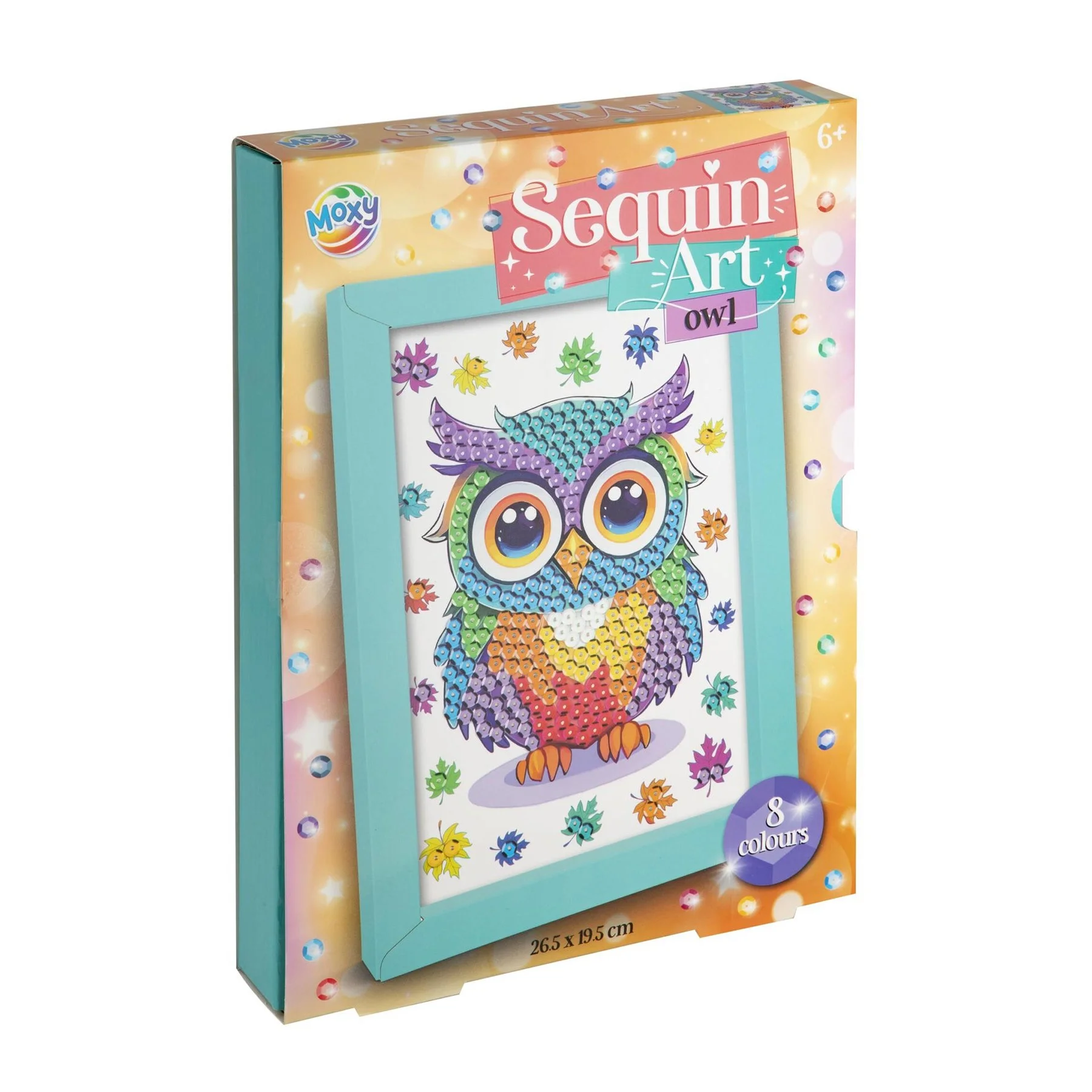 Moxy Diamond painting, framed – Owl, 26 ? 19 cm