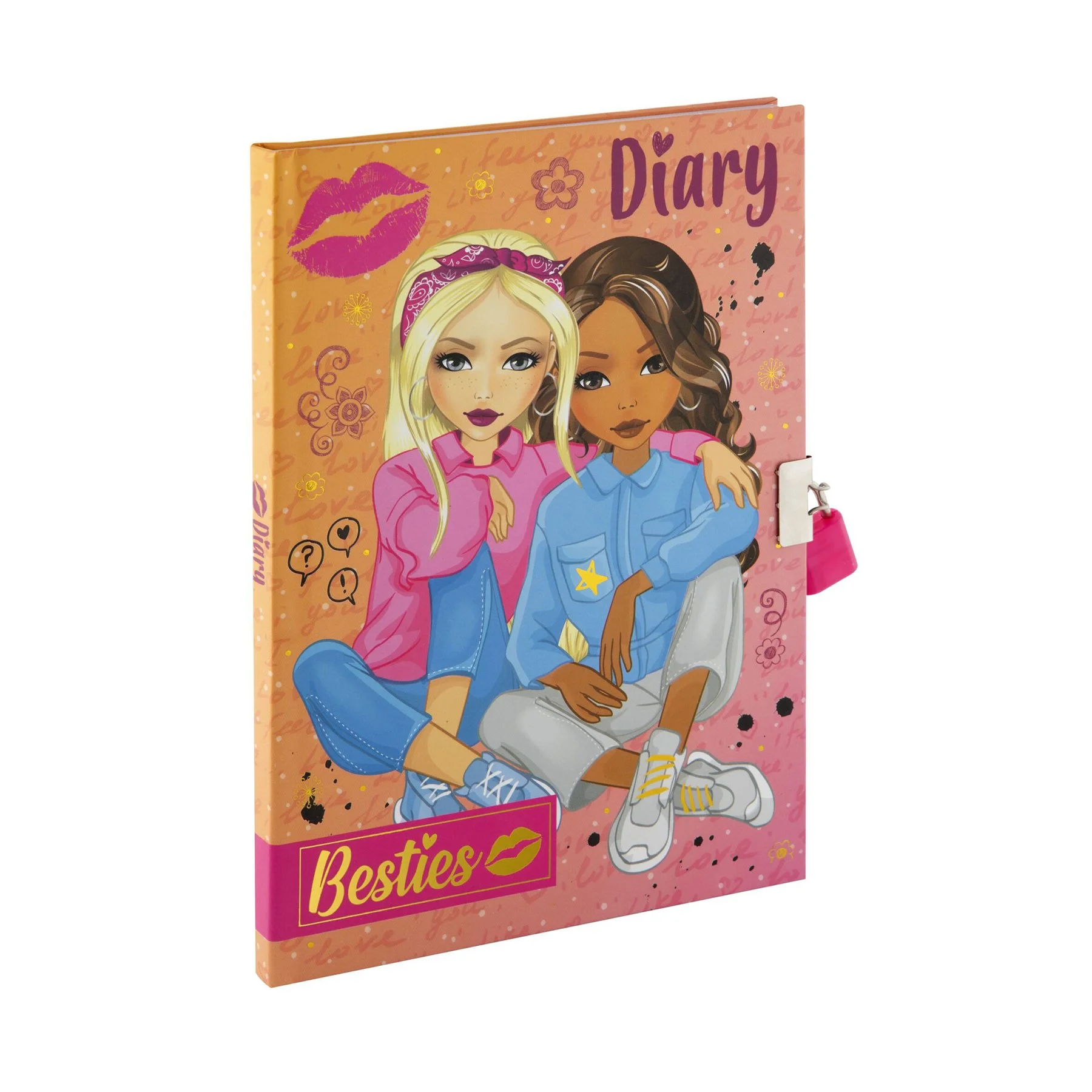 Moxy Diary Besties, A5, with lock and key