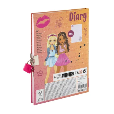 Moxy Diary Besties, A5, with lock and key