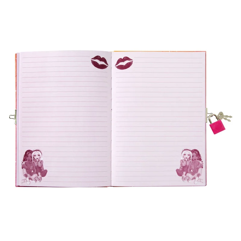 Moxy Diary Besties, A5, with lock and key