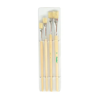 Foska Brushes, flat, No. 4/8/10/12