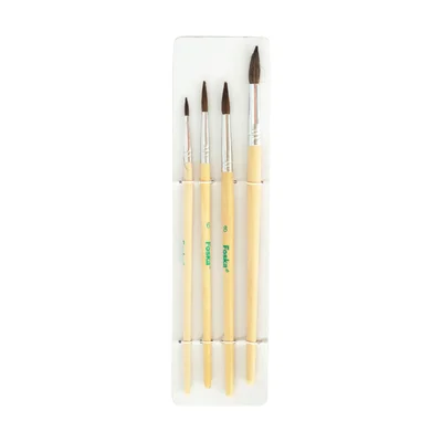 Foska Brushes, round, No.4/6/8/10