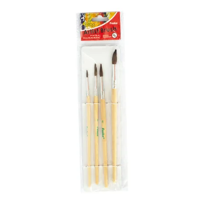 Foska Brushes, round, No.4/6/8/10
