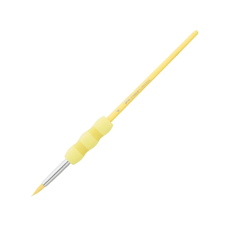 Faber-Castell Paintbrushes No.12, 4, 8 round and 10 flat, pastel