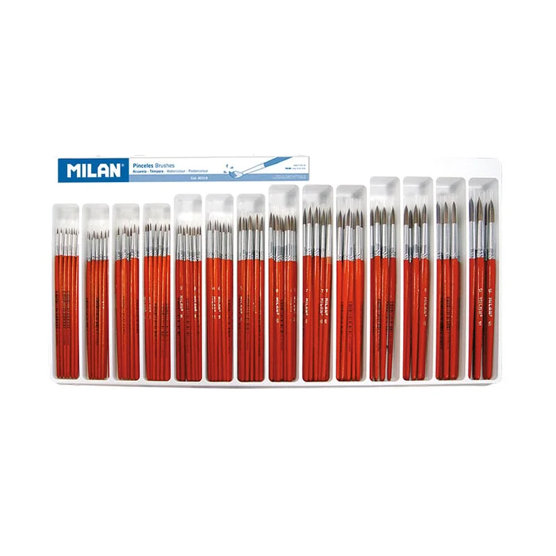 Milan Display 101, with 144 brushes, round